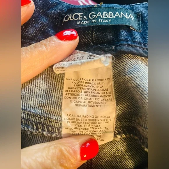 Dolce & Gabbana Dark Blue Women's Jeans - Picture 7 of 11